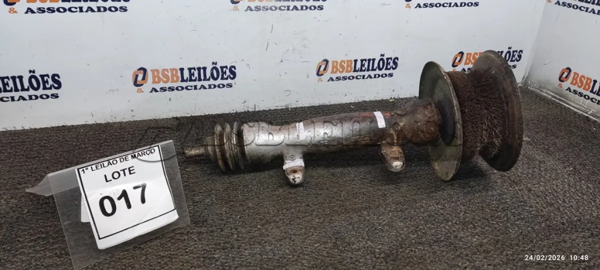 LOTE 017 - 01 EIXO PARA SERRA CIRCULAR. (NO ESTADO) ATENÇÃO! FAZER A VISITAÇÃO ANTES DE ARREMATAR, NÃO SABEMOS SE FUNCIONA, LEILÃO NÃO TEM GARANTIA E NEM DEVOLUÇÃO, SUJEITO A POSSÍVEIS AVARIAS VISÍVEIS/OCULTAS E/OU AUSÊNCIA DE COMPONENTES.