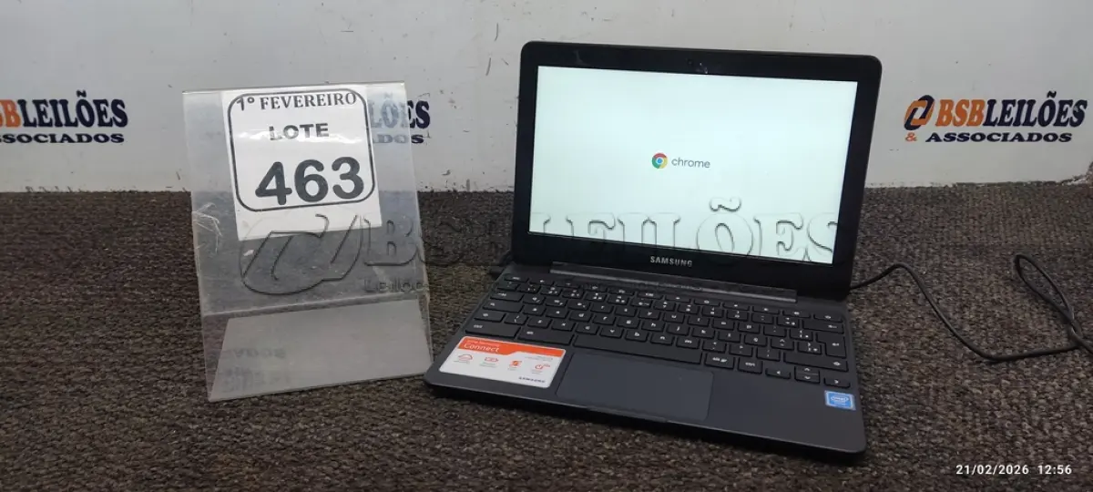 LOTE 463 - 01 NOTEBOOK 16GB MEMÓRIA 2GB LINHA CONNECT MARCA SAMSUNG SEM FONTE. (NO ESTADO) ATENÇÃO! FAZER A VISITAÇÃO ANTES DE ARREMATAR, NÃO SABEMOS SE FUNCIONA, LEILÃO NÃO TEM GARANTIA E NEM DEVOLUÇÃO, SUJEITO A POSSÍVEIS AVARIAS VISÍVEIS/OCULTAS E/OU AUSÊNCIA DE COMPONENTES.
