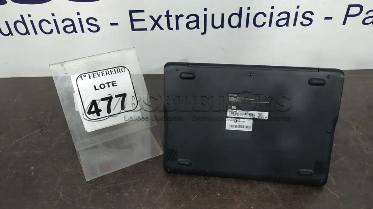 LOTE 477 - 01 NOTEBOOK 16GB MEMORIA 2GB LINHA CONNECT MARCA SAMSUNG SEM FONTE. (NO ESTADO) ATENÇÃO! FAZER A VISITAÇÃO ANTES DE ARREMATAR, NÃO SABEMOS SE FUNCIONA, LEILÃO NÃO TEM GARANTIA E NEM DEVOLUÇÃO, SUJEITO A POSSÍVEIS AVARIAS VISÍVEIS/OCULTAS E/OU AUSÊNCIA DE COMPONENTES.