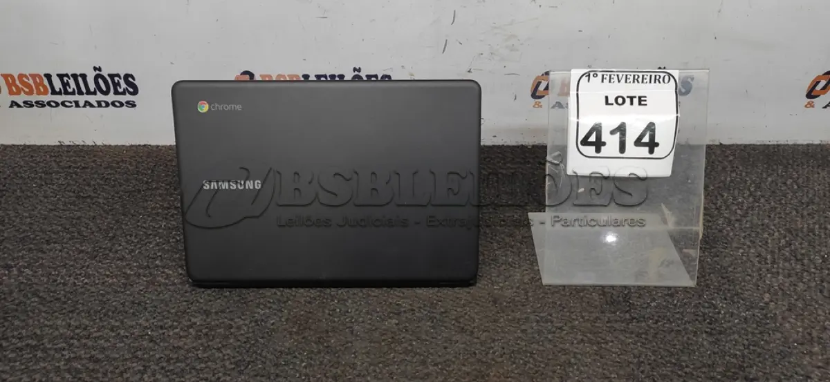 LOTE 414 - 01 NOTEBOOK 16GB MEMÓRIA 2GB LINHA CONNECT MARCA SAMSUNG SEM FONTE. (NO ESTADO) ATENÇÃO! FAZER A VISITAÇÃO ANTES DE ARREMATAR, NÃO SABEMOS SE FUNCIONA, LEILÃO NÃO TEM GARANTIA E NEM DEVOLUÇÃO, SUJEITO A POSSÍVEIS AVARIAS VISÍVEIS/OCULTAS E/OU AUSÊNCIA DE COMPONENTES.