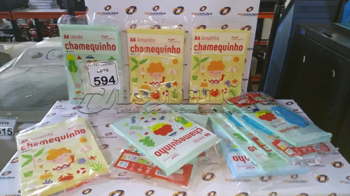 LOTE 594 - 12 PACOTES DE CHAMEQUINHO. (NO ESTADO) ATENÇÃO! FAZER A VISITAÇÃO ANTES DE ARREMATAR, NÃO SABEMOS SE FUNCIONA, LEILÃO NÃO TEM GARANTIA E NEM DEVOLUÇÃO, SUJEITO A POSSÍVEIS AVARIAS VISÍVEIS/OCULTAS E/OU AUSÊNCIA DE COMPONENTES.