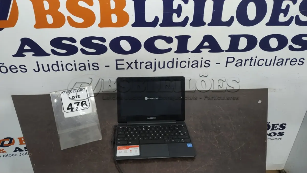 LOTE 475 - 01 NOTEBOOK 16GB MEMÓRIA 2GB LINHA CONNECT MARCA SAMSUNG SEM FONTE. (NO ESTADO) ATENÇÃO! FAZER A VISITAÇÃO ANTES DE ARREMATAR, NÃO SABEMOS SE FUNCIONA, LEILÃO NÃO TEM GARANTIA E NEM DEVOLUÇÃO, SUJEITO A POSSÍVEIS AVARIAS VISÍVEIS/OCULTAS E/OU AUSÊNCIA DE COMPONENTES.