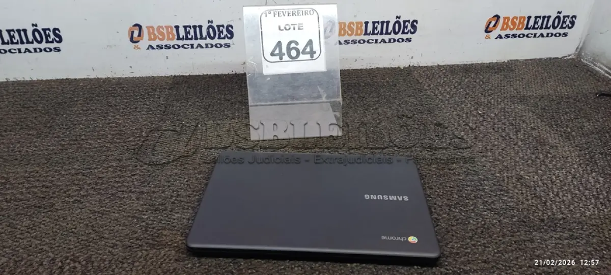 LOTE 464 - 01 NOTEBOOK 16GB MEMÓRIA 2GB LINHA CONNECT MARCA SAMSUNG SEM FONTE. (NO ESTADO) ATENÇÃO! FAZER A VISITAÇÃO ANTES DE ARREMATAR, NÃO SABEMOS SE FUNCIONA, LEILÃO NÃO TEM GARANTIA E NEM DEVOLUÇÃO, SUJEITO A POSSÍVEIS AVARIAS VISÍVEIS/OCULTAS E/OU AUSÊNCIA DE COMPONENTES.