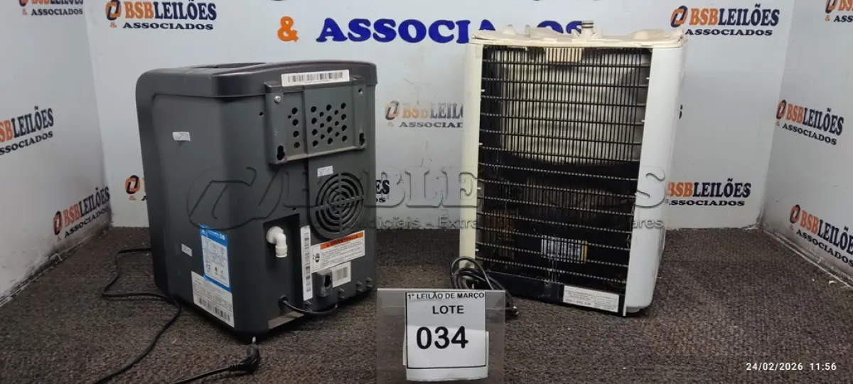 LOTE 034 - 02 PURIFICADORES DE ÁGUA MARCAS CONSUL E LATINA. (NO ESTADO) ATENÇÃO! FAZER A VISITAÇÃO ANTES DE ARREMATAR, NÃO SABEMOS SE FUNCIONA, LEILÃO NÃO TEM GARANTIA E NEM DEVOLUÇÃO, SUJEITO A POSSÍVEIS AVARIAS VISÍVEIS/OCULTAS E/OU AUSÊNCIA DE COMPONENTES.