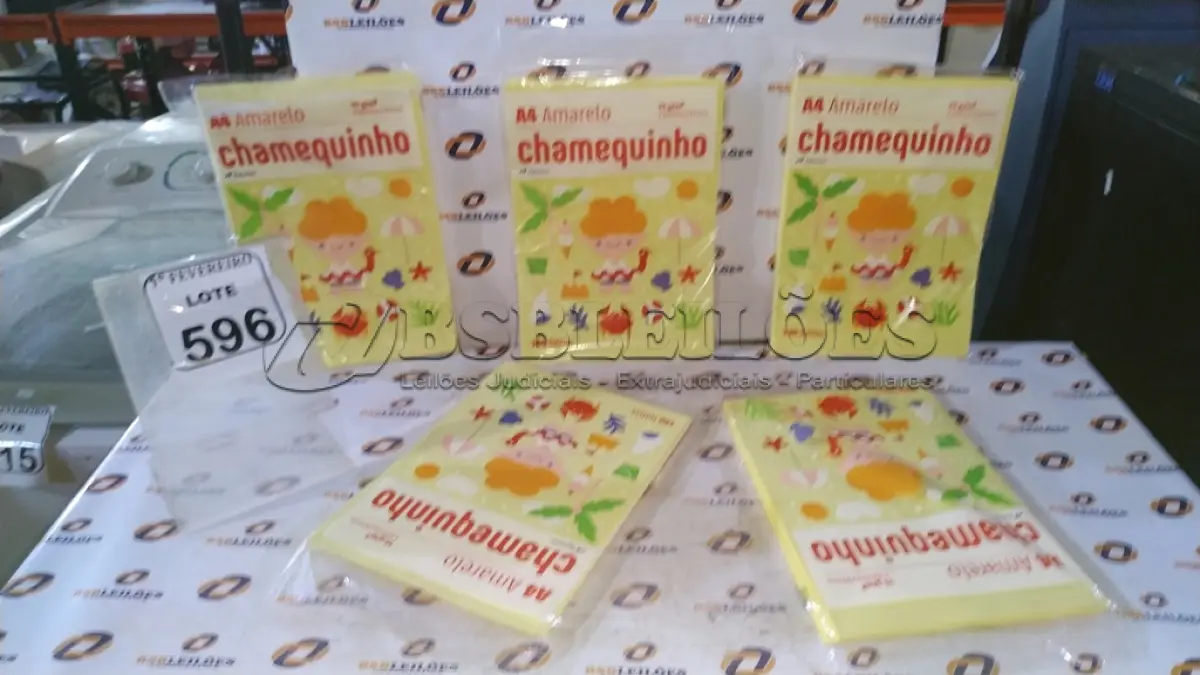 LOTE 596 - 05 PACOTES DE CHAMEQUINHO. (NO ESTADO) ATENÇÃO! FAZER A VISITAÇÃO ANTES DE ARREMATAR, NÃO SABEMOS SE FUNCIONA, LEILÃO NÃO TEM GARANTIA E NEM DEVOLUÇÃO, SUJEITO A POSSÍVEIS AVARIAS VISÍVEIS/OCULTAS E/OU AUSÊNCIA DE COMPONENTES.
