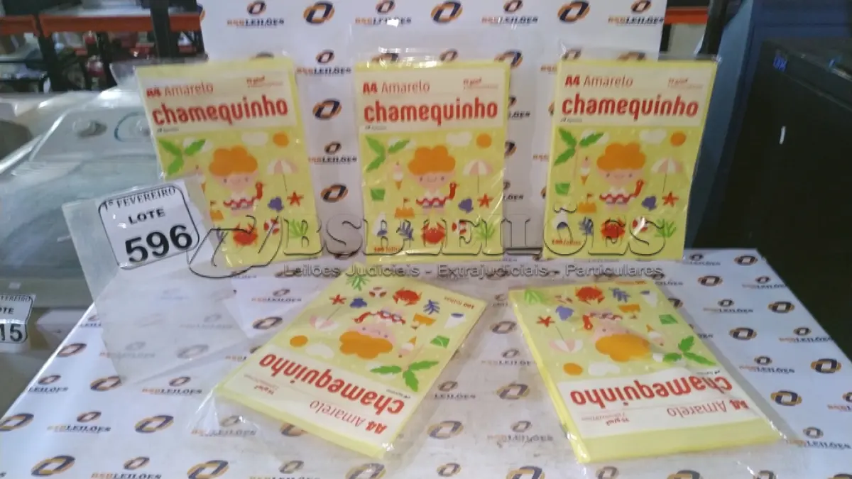 LOTE 596 - 05 PACOTES DE CHAMEQUINHO. (NO ESTADO) ATENÇÃO! FAZER A VISITAÇÃO ANTES DE ARREMATAR, NÃO SABEMOS SE FUNCIONA, LEILÃO NÃO TEM GARANTIA E NEM DEVOLUÇÃO, SUJEITO A POSSÍVEIS AVARIAS VISÍVEIS/OCULTAS E/OU AUSÊNCIA DE COMPONENTES.