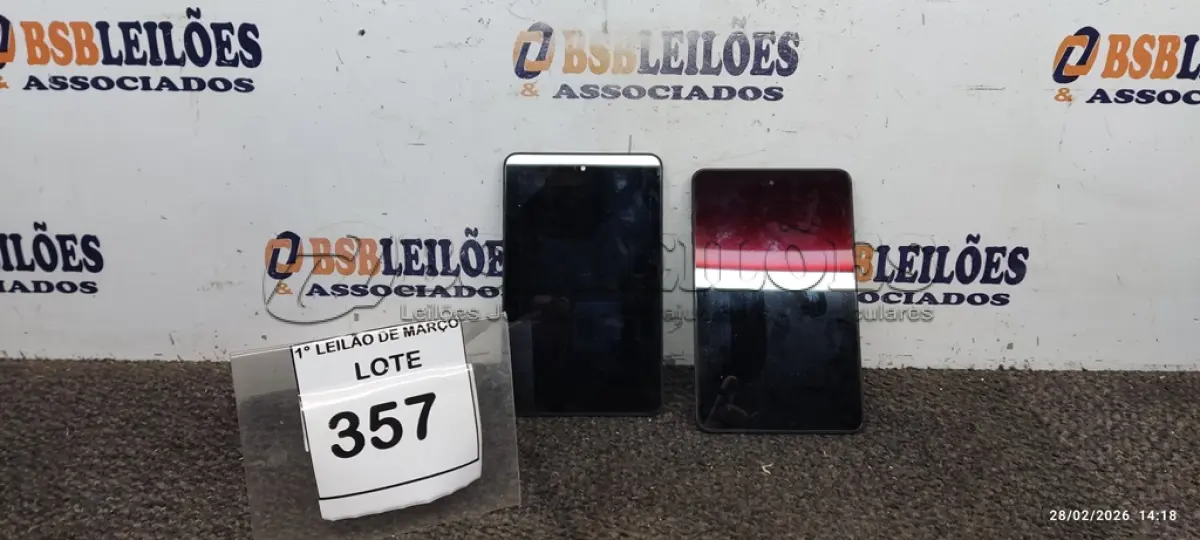 LOTE 357 - 02 TABLETS MARCA DELL SEM CARREGADOR. (NO ESTADO) ATENÇÃO! FAZER A VISITAÇÃO ANTES DE ARREMATAR, NÃO SABEMOS SE FUNCIONA, LEILÃO NÃO TEM GARANTIA E NEM DEVOLUÇÃO, SUJEITO A POSSÍVEIS AVARIAS VISÍVEIS/OCULTAS E/OU AUSÊNCIA DE COMPONENTES.