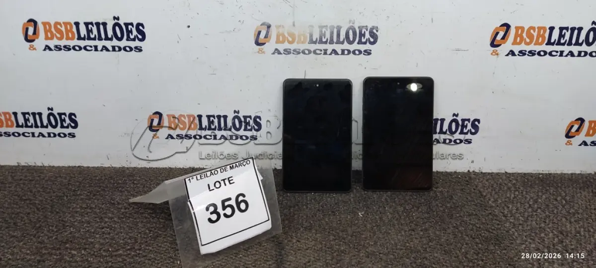 LOTE 356 - 02 TABLETS MARCA DELL SEM CARREGADOR. (NO ESTADO) ATENÇÃO! FAZER A VISITAÇÃO ANTES DE ARREMATAR, NÃO SABEMOS SE FUNCIONA, LEILÃO NÃO TEM GARANTIA E NEM DEVOLUÇÃO, SUJEITO A POSSÍVEIS AVARIAS VISÍVEIS/OCULTAS E/OU AUSÊNCIA DE COMPONENTES.