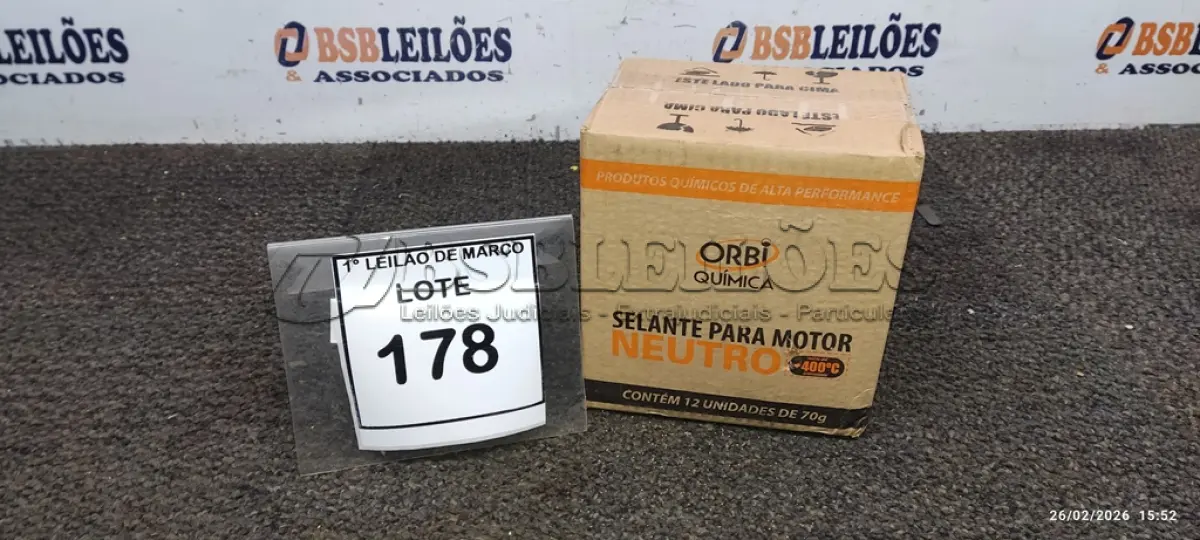 LOTE 178 - 12 BISNAGAS DE ADESIVO DE SILICONE NEUTRO DE 70G MARCA ORBI QUÍMICA. (NO ESTADO) ATENÇÃO! FAZER A VISITAÇÃO ANTES DE ARREMATAR, NÃO SABEMOS SE FUNCIONA, LEILÃO NÃO TEM GARANTIA E NEM DEVOLUÇÃO, SUJEITO A POSSÍVEIS AVARIAS VISÍVEIS/OCULTAS E/OU AUSÊNCIA DE COMPONENTES.