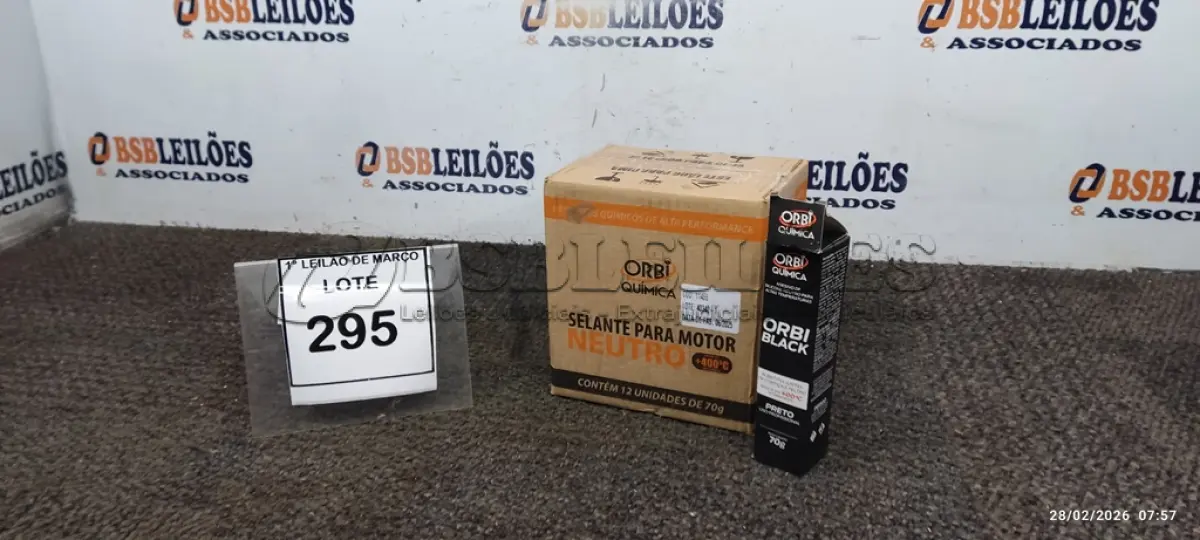 LOTE 295 - 12 BISNAGAS DE ADESIVO DE SILICONE NEUTRO DE 70G MARCA ORBI QUÍMICA. (NO ESTADO) ATENÇÃO! FAZER A VISITAÇÃO ANTES DE ARREMATAR, NÃO SABEMOS SE FUNCIONA, LEILÃO NÃO TEM GARANTIA E NEM DEVOLUÇÃO, SUJEITO A POSSÍVEIS AVARIAS VISÍVEIS/OCULTAS E/OU AUSÊNCIA DE COMPONENTES.