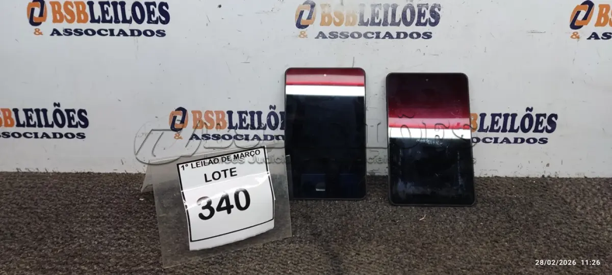 LOTE 340 - 02 TABLETS MARCA DELL SEM CARREGADOR. (NO ESTADO) ATENÇÃO! FAZER A VISITAÇÃO ANTES DE ARREMATAR, NÃO SABEMOS SE FUNCIONA, LEILÃO NÃO TEM GARANTIA E NEM DEVOLUÇÃO, SUJEITO A POSSÍVEIS AVARIAS VISÍVEIS/OCULTAS E/OU AUSÊNCIA DE COMPONENTES.