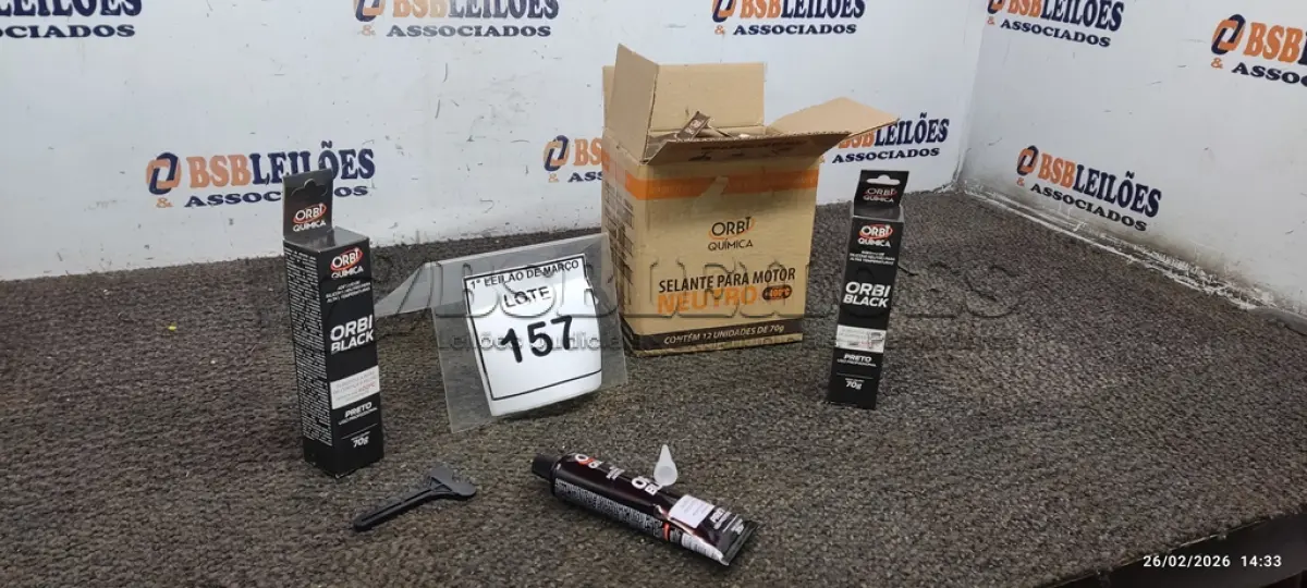 LOTE 157 - 12 BISNAGAS DE ADESIVO DE SILICONE NEUTRO DE 70G MARCA ORBI QUIMICA. (NO ESTADO) ATENÇÃO! FAZER A VISITAÇÃO ANTES DE ARREMATAR, NÃO SABEMOS SE FUNCIONA, LEILÃO NÃO TEM GARANTIA E NEM DEVOLUÇÃO, SUJEITO A POSSÍVEIS AVARIAS VISÍVEIS/OCULTAS E/OU AUSÊNCIA DE COMPONENTES.