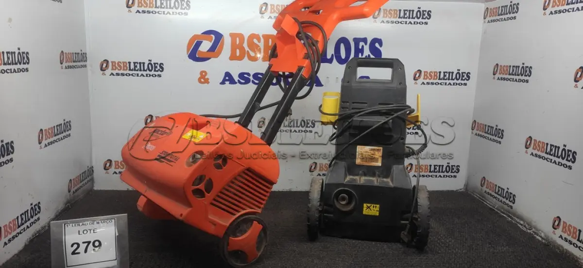LOTE 279 - 01 LAVADORA DE ALTA PRESSÃO 220V MODELO J68000 MARCA JACTO CLEANING E 01 MÁQUINA DE ALTA PRESSÃO 220V MARCA KARCHER. (NO ESTADO) ATENÇÃO! FAZER A VISITAÇÃO ANTES DE ARREMATAR, NÃO SABEMOS SE FUNCIONA, LEILÃO NÃO TEM GARANTIA E NEM DEVOLUÇÃO, SUJEITO A POSSÍVEIS AVARIAS VISÍVEIS/OCULTAS E/OU AUSÊNCIA DE COMPONENTES.