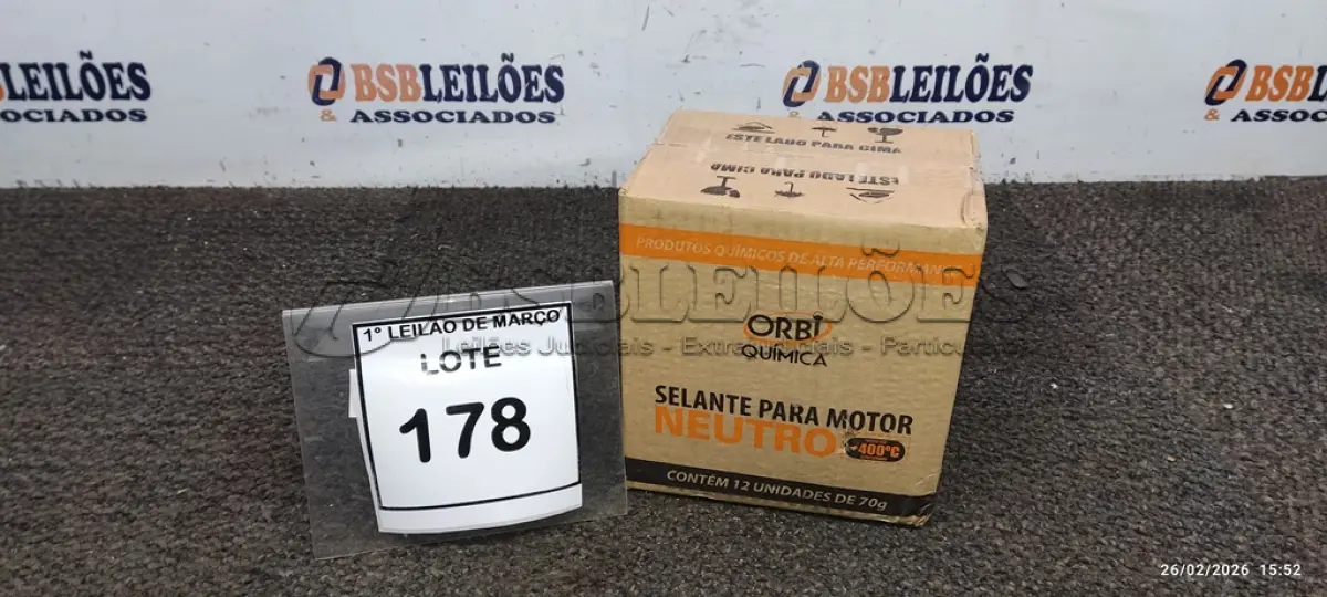 LOTE 178 - 12 BISNAGAS DE ADESIVO DE SILICONE NEUTRO DE 70G MARCA ORBI QUÍMICA. (NO ESTADO) ATENÇÃO! FAZER A VISITAÇÃO ANTES DE ARREMATAR, NÃO SABEMOS SE FUNCIONA, LEILÃO NÃO TEM GARANTIA E NEM DEVOLUÇÃO, SUJEITO A POSSÍVEIS AVARIAS VISÍVEIS/OCULTAS E/OU AUSÊNCIA DE COMPONENTES.