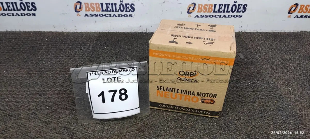 LOTE 178 - 12 BISNAGAS DE ADESIVO DE SILICONE NEUTRO DE 70G MARCA ORBI QUÍMICA. (NO ESTADO) ATENÇÃO! FAZER A VISITAÇÃO ANTES DE ARREMATAR, NÃO SABEMOS SE FUNCIONA, LEILÃO NÃO TEM GARANTIA E NEM DEVOLUÇÃO, SUJEITO A POSSÍVEIS AVARIAS VISÍVEIS/OCULTAS E/OU AUSÊNCIA DE COMPONENTES.