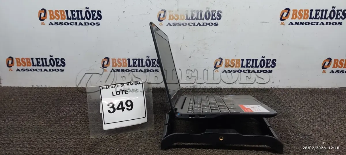 LOTE 349 - 01 NOTEBOOK 2GB DE MEMÓRIA, 16GB E.MMC TELA 11.6’’ LINHA CONNECT MARCA SAMSUNG SEM FONTE. (NO ESTADO) ATENÇÃO! FAZER A VISITAÇÃO ANTES DE ARREMATAR, NÃO SABEMOS SE FUNCIONA, LEILÃO NÃO TEM GARANTIA E NEM DEVOLUÇÃO, SUJEITO A POSSÍVEIS AVARIAS VISÍVEIS/OCULTAS E/OU AUSÊNCIA DE COMPONENTES.