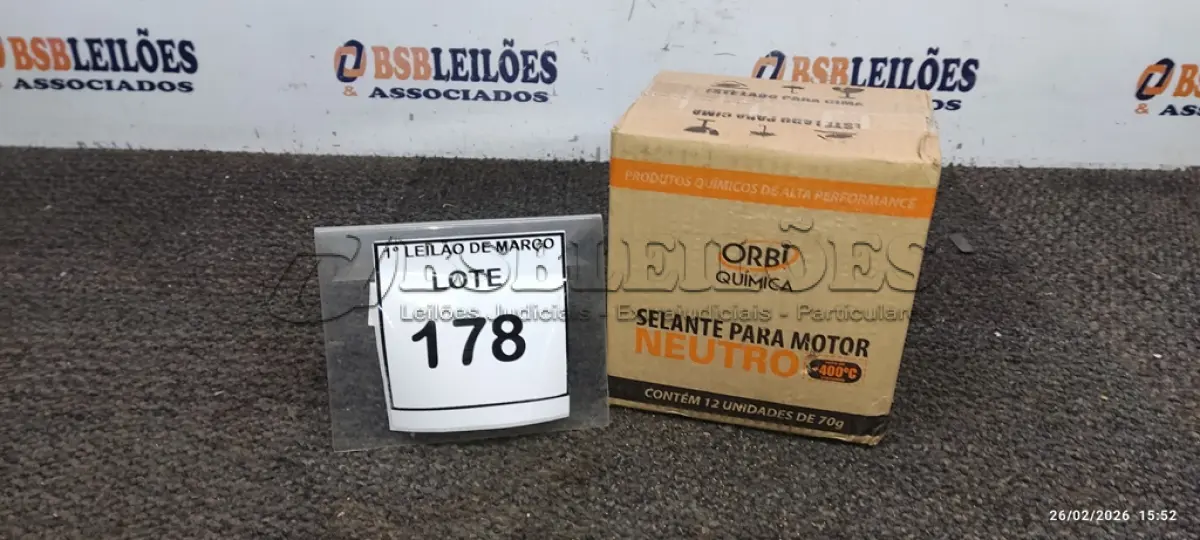 LOTE 178 - 12 BISNAGAS DE ADESIVO DE SILICONE NEUTRO DE 70G MARCA ORBI QUÍMICA. (NO ESTADO) ATENÇÃO! FAZER A VISITAÇÃO ANTES DE ARREMATAR, NÃO SABEMOS SE FUNCIONA, LEILÃO NÃO TEM GARANTIA E NEM DEVOLUÇÃO, SUJEITO A POSSÍVEIS AVARIAS VISÍVEIS/OCULTAS E/OU AUSÊNCIA DE COMPONENTES.