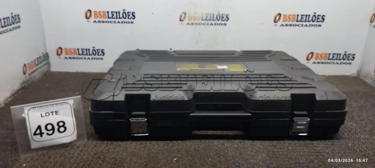 LOTE 498 - 01 MALETA PARA FERRAMENTAS (PRODUTO NOVO). (NO ESTADO) ATENÇÃO! FAZER A VISITAÇÃO ANTES DE ARREMATAR, NÃO SABEMOS SE FUNCIONA, LEILÃO NÃO TEM GARANTIA E NEM DEVOLUÇÃO, SUJEITO A POSSÍVEIS AVARIAS VISÍVEIS/OCULTAS E/OU AUSÊNCIA DE COMPONENTES.