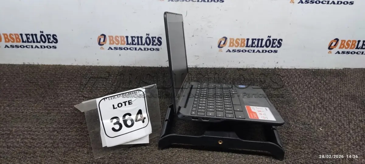 LOTE 364 - 01 NOTEBOOK 2GB DE MEMÓRIA, 16GB E.MMC TELA 11.6’’ LINHA CONNECT MARCA SAMSUNG SEM FONTE. (NO ESTADO) ATENÇÃO! FAZER A VISITAÇÃO ANTES DE ARREMATAR, NÃO SABEMOS SE FUNCIONA, LEILÃO NÃO TEM GARANTIA E NEM DEVOLUÇÃO, SUJEITO A POSSÍVEIS AVARIAS VISÍVEIS/OCULTAS E/OU AUSÊNCIA DE COMPONENTES.