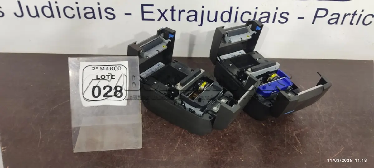 LOTE 028 - 02 IMPRESSORAS DE CUPOM MARCA DIEBOLD SEM FONTE. (NO ESTADO) ATENÇÃO! FAZER A VISITAÇÃO ANTES DE ARREMATAR, NÃO SABEMOS SE FUNCIONA, LEILÃO NÃO TEM GARANTIA E NEM DEVOLUÇÃO, SUJEITO A POSSÍVEIS AVARIAS VISÍVEIS/OCULTAS E/OU AUSÊNCIA DE COMPONENTES.