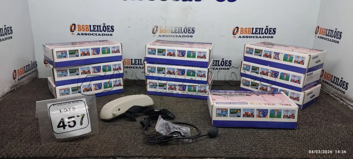 LOTE 457 - 10 MICROFONES PARA SEMINÁRIO MODELO WMA-6110 MARCA JWL. (NO ESTADO) ATENÇÃO! FAZER A VISITAÇÃO ANTES DE ARREMATAR, NÃO SABEMOS SE FUNCIONA, LEILÃO NÃO TEM GARANTIA E NEM DEVOLUÇÃO, SUJEITO A POSSÍVEIS AVARIAS VISÍVEIS/OCULTAS E/OU AUSÊNCIA DE COMPONENTES.
