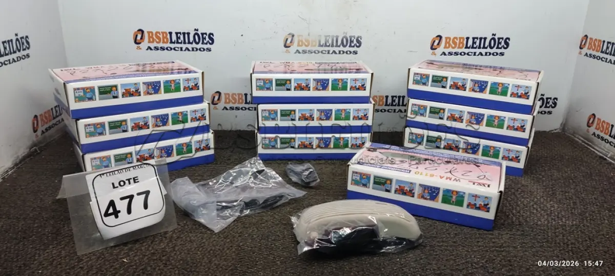 LOTE 477 - 10 MICROFONES PARA SEMINÁRIO MODELO WMA-6110 MARCA JWL. (NO ESTADO) ATENÇÃO! FAZER A VISITAÇÃO ANTES DE ARREMATAR, NÃO SABEMOS SE FUNCIONA, LEILÃO NÃO TEM GARANTIA E NEM DEVOLUÇÃO, SUJEITO A POSSÍVEIS AVARIAS VISÍVEIS/OCULTAS E/OU AUSÊNCIA DE COMPONENTES.