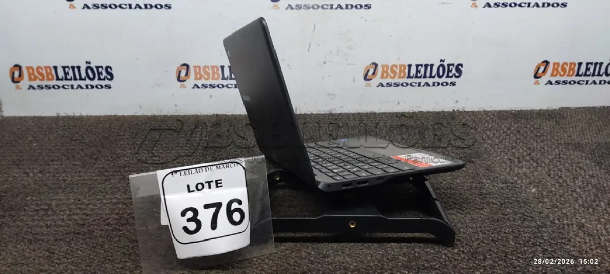 LOTE 376 - 01 NOTEBOOK 2GB DE MEMÓRIA, 16GB E.MMC TELA 11.6’’ LINHA CONNECT MARCA SAMSUNG SEM FONTE. (NO ESTADO) ATENÇÃO! FAZER A VISITAÇÃO ANTES DE ARREMATAR, NÃO SABEMOS SE FUNCIONA, LEILÃO NÃO TEM GARANTIA E NEM DEVOLUÇÃO, SUJEITO A POSSÍVEIS AVARIAS VISÍVEIS/OCULTAS E/OU AUSÊNCIA DE COMPONENTES.