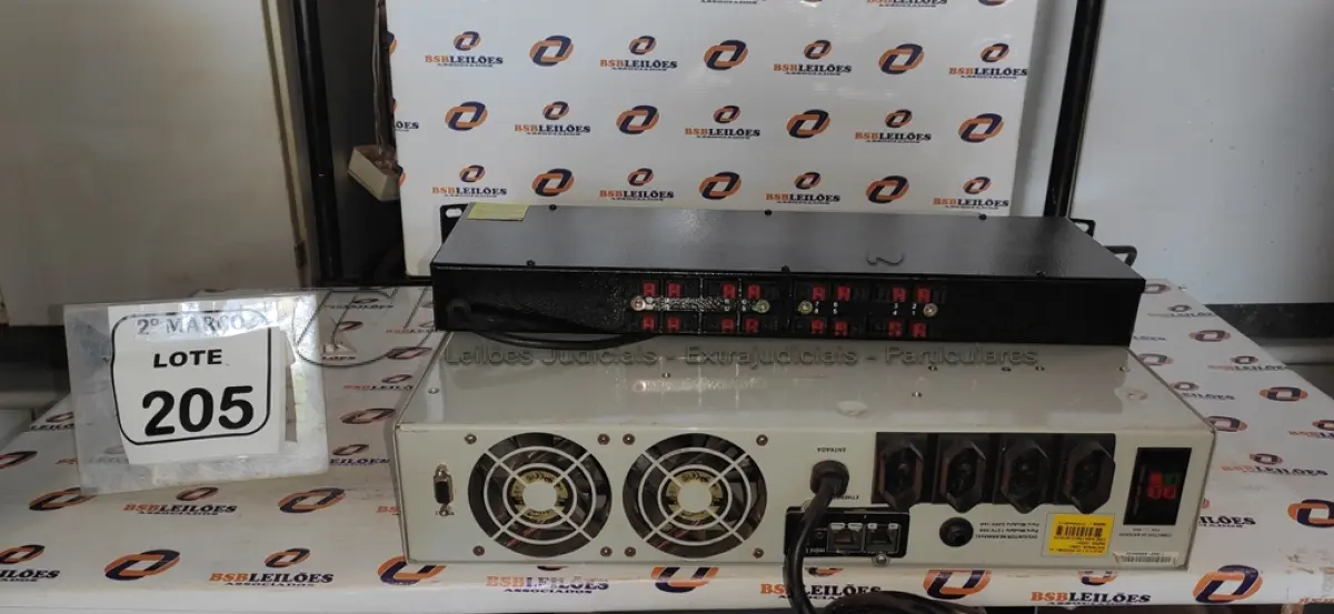 LOTE 205 - 01 NOBREAK MARCA MICROSOL E 01 FONTE RACK ELETRÔNICA MARCA FRELUX. (NO ESTADO) ATENÇÃO! FAZER A VISITAÇÃO ANTES DE ARREMATAR, NÃO SABEMOS SE FUNCIONA, LEILÃO NÃO TEM GARANTIA E NEM DEVOLUÇÃO, SUJEITO A POSSÍVEIS AVARIAS VISÍVEIS/OCULTAS E/OU AUSÊNCIA DE COMPONENTES.