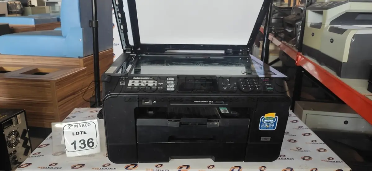 LOTE 136 - 01 IMPRESSORA MULTIFUNCIONAL MODELO MFC-J6710DW MARCA BROTHER. (NO ESTADO) ATENÇÃO! FAZER A VISITAÇÃO ANTES DE ARREMATAR, NÃO SABEMOS SE FUNCIONA, LEILÃO NÃO TEM GARANTIA E NEM DEVOLUÇÃO, SUJEITO A POSSÍVEIS AVARIAS VISÍVEIS/OCULTAS E/OU AUSÊNCIA DE COMPONENTES.