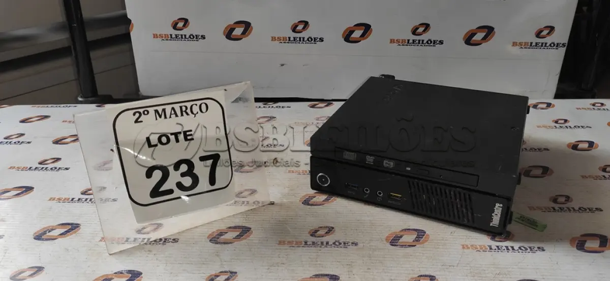 LOTE 237 - 01 MINI CPU PARA RETIRADA DE PEÇAS. (NO ESTADO) ATENÇÃO! FAZER A VISITAÇÃO ANTES DE ARREMATAR, NÃO SABEMOS SE FUNCIONA, LEILÃO NÃO TEM GARANTIA E NEM DEVOLUÇÃO, SUJEITO A POSSÍVEIS AVARIAS VISÍVEIS/OCULTAS E/OU AUSÊNCIA DE COMPONENTES.
