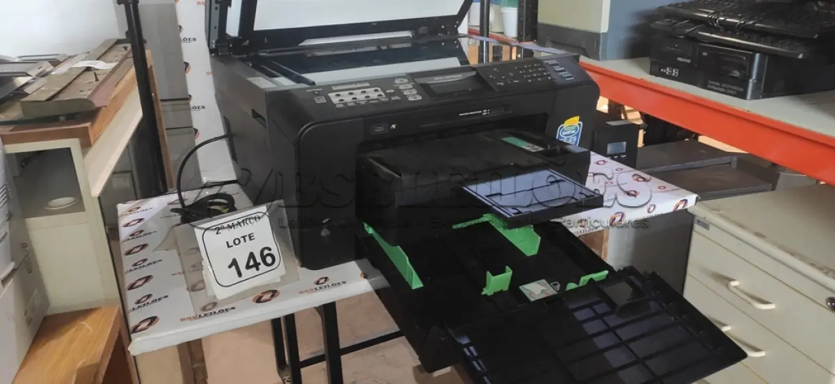 LOTE 146 - 01 IMPRESSORA MULTIFUNCIONAL MODELO MFC-J6710DW MARCA BROTHER. (NO ESTADO) ATENÇÃO! FAZER A VISITAÇÃO ANTES DE ARREMATAR, NÃO SABEMOS SE FUNCIONA, LEILÃO NÃO TEM GARANTIA E NEM DEVOLUÇÃO, SUJEITO A POSSÍVEIS AVARIAS VISÍVEIS/OCULTAS E/OU AUSÊNCIA DE COMPONENTES.