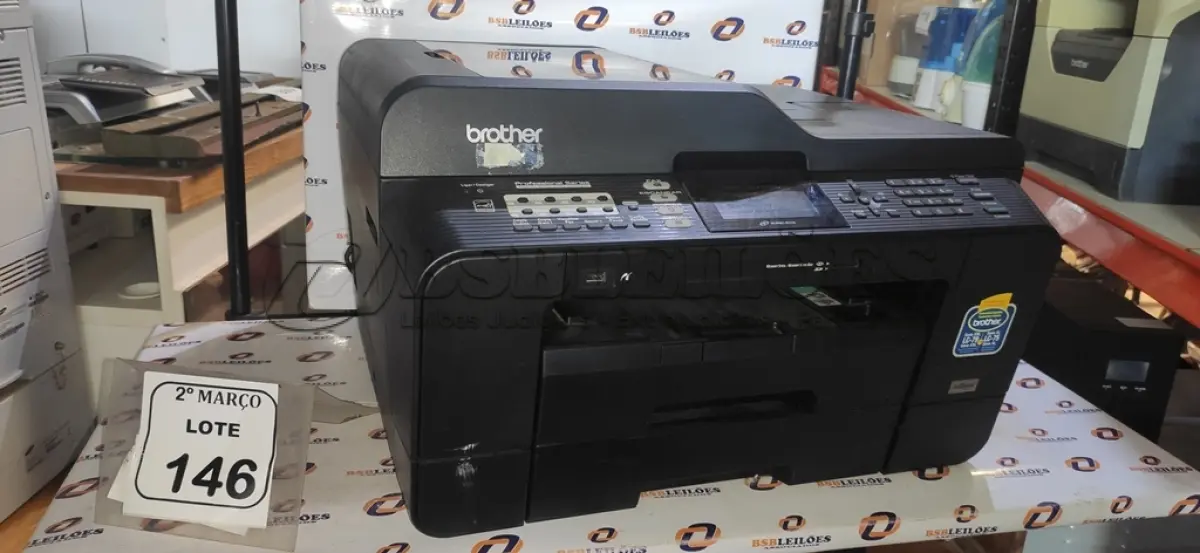 LOTE 146 - 01 IMPRESSORA MULTIFUNCIONAL MODELO MFC-J6710DW MARCA BROTHER. (NO ESTADO) ATENÇÃO! FAZER A VISITAÇÃO ANTES DE ARREMATAR, NÃO SABEMOS SE FUNCIONA, LEILÃO NÃO TEM GARANTIA E NEM DEVOLUÇÃO, SUJEITO A POSSÍVEIS AVARIAS VISÍVEIS/OCULTAS E/OU AUSÊNCIA DE COMPONENTES.