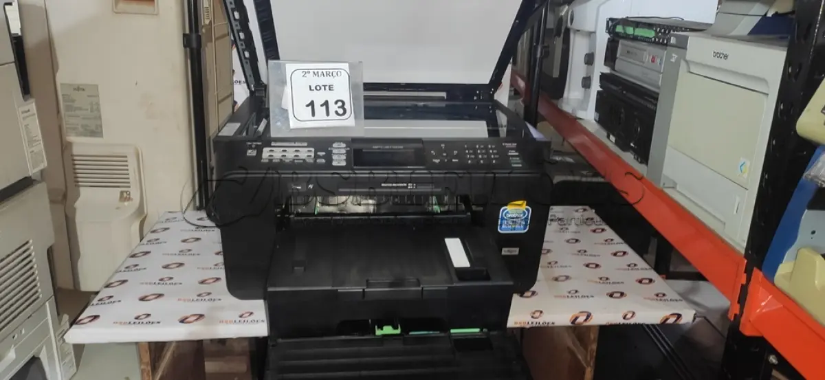 LOTE 113 - 01 IMPRESSORA MULTIFUNCIONAL MODELO MFC-J6710DW MARCA BROTHER. (NO ESTADO) ATENÇÃO! FAZER A VISITAÇÃO ANTES DE ARREMATAR, NÃO SABEMOS SE FUNCIONA, LEILÃO NÃO TEM GARANTIA E NEM DEVOLUÇÃO, SUJEITO A POSSÍVEIS AVARIAS VISÍVEIS/OCULTAS E/OU AUSÊNCIA DE COMPONENTES.