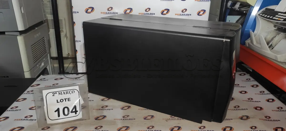 LOTE 104 - 01 IMPRESSORA DE ETIQUETAS MARCA GODEX. (NO ESTADO) ATENÇÃO! FAZER A VISITAÇÃO ANTES DE ARREMATAR, NÃO SABEMOS SE FUNCIONA, LEILÃO NÃO TEM GARANTIA E NEM DEVOLUÇÃO, SUJEITO A POSSÍVEIS AVARIAS VISÍVEIS/OCULTAS E/OU AUSÊNCIA DE COMPONENTES.