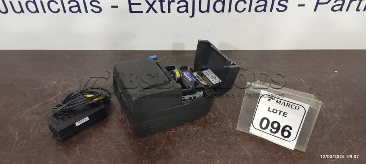 LOTE 096 - 01 IMPRESSORA DE CUPOM MARCA DIEBOLD COM FONTE. (NO ESTADO) ATENÇÃO! FAZER A VISITAÇÃO ANTES DE ARREMATAR, NÃO SABEMOS SE FUNCIONA, LEILÃO NÃO TEM GARANTIA E NEM DEVOLUÇÃO, SUJEITO A POSSÍVEIS AVARIAS VISÍVEIS/OCULTAS E/OU AUSÊNCIA DE COMPONENTES.