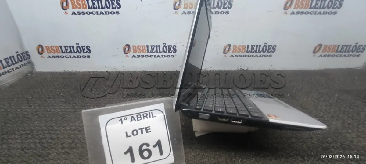 LOTE 161 - 01 NOTEBOOK MARCA ASUS. (NO ESTADO) ATENÇÃO! FAZER A VISITAÇÃO ANTES DE ARREMATAR, NÃO SABEMOS SE FUNCIONA, LEILÃO NÃO TEM GARANTIA E NEM DEVOLUÇÃO, SUJEITO A POSSÍVEIS AVARIAS VISÍVEIS/OCULTAS E/OU AUSÊNCIA DE COMPONENTES.