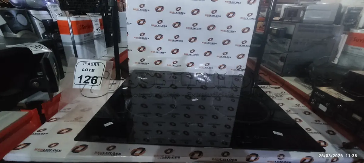 LOTE 126 - 01 FOGÃO POR INDUÇÃO DE 04 BOCAS 220V MARCA MIDEA. (NO ESTADO) ATENÇÃO! FAZER A VISITAÇÃO ANTES DE ARREMATAR, NÃO SABEMOS SE FUNCIONA, LEILÃO NÃO TEM GARANTIA E NEM DEVOLUÇÃO, SUJEITO A POSSÍVEIS AVARIAS VISÍVEIS/OCULTAS E/OU AUSÊNCIA DE COMPONENTES.