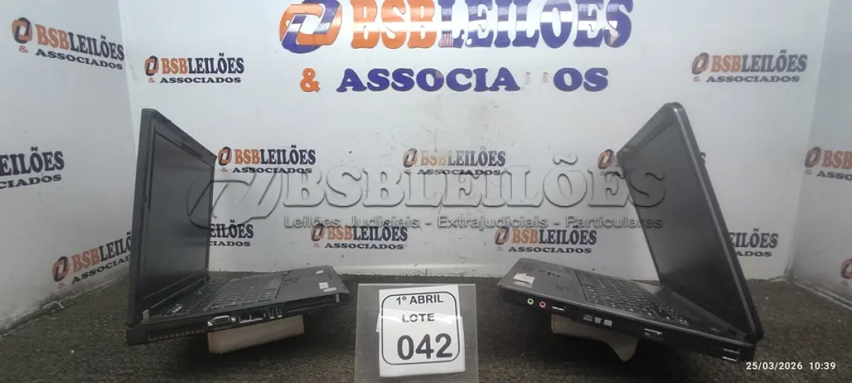 LOTE 042 - 02 NOTEBOOKS MARCAS LENOVO E ITAUTEC. (NO ESTADO) ATENÇÃO! FAZER A VISITAÇÃO ANTES DE ARREMATAR, NÃO SABEMOS SE FUNCIONA, LEILÃO NÃO TEM GARANTIA E NEM DEVOLUÇÃO, SUJEITO A POSSÍVEIS AVARIAS VISÍVEIS/OCULTAS E/OU AUSÊNCIA DE COMPONENTES.