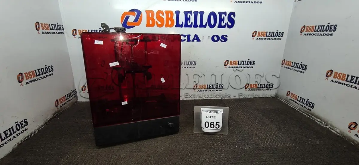 LOTE 065 - 01 IMPRESSORA 3D. (NO ESTADO) ATENÇÃO! FAZER A VISITAÇÃO ANTES DE ARREMATAR, NÃO SABEMOS SE FUNCIONA, LEILÃO NÃO TEM GARANTIA E NEM DEVOLUÇÃO, SUJEITO A POSSÍVEIS AVARIAS VISÍVEIS/OCULTAS E/OU AUSÊNCIA DE COMPONENTES.