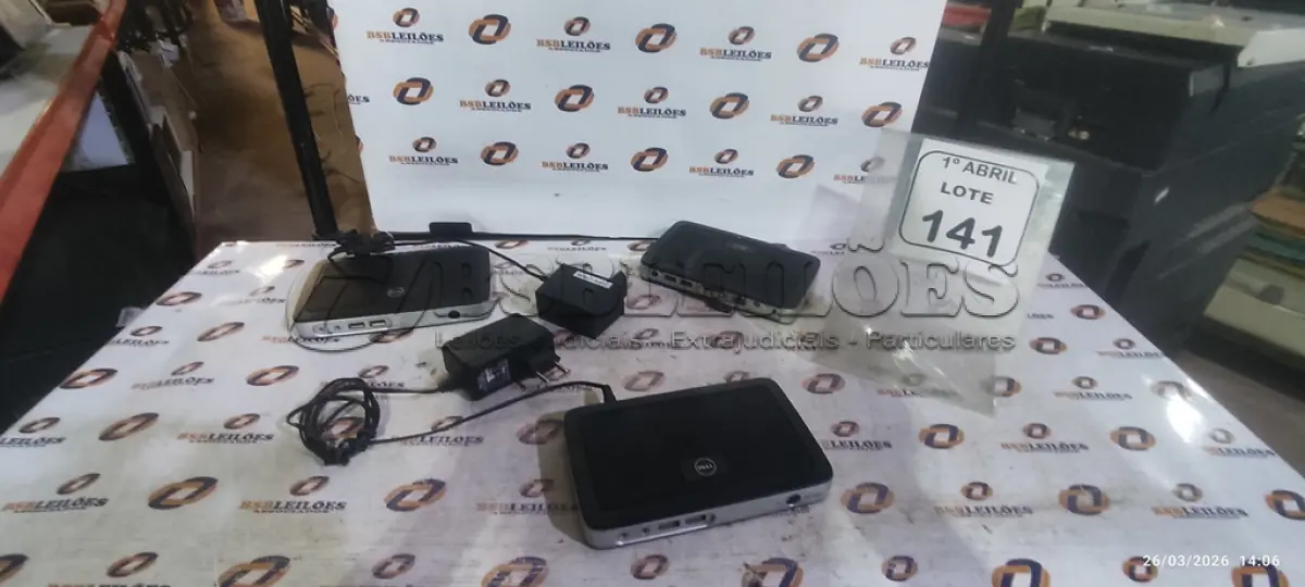 LOTE 141 - 03 MINIS PC MODELO THIN CLIENTE WYSE MARCA DELL. (NO ESTADO) ATENÇÃO! FAZER A VISITAÇÃO ANTES DE ARREMATAR, NÃO SABEMOS SE FUNCIONA, LEILÃO NÃO TEM GARANTIA E NEM DEVOLUÇÃO, SUJEITO A POSSÍVEIS AVARIAS VISÍVEIS/OCULTAS E/OU AUSÊNCIA DE COMPONENTES.
