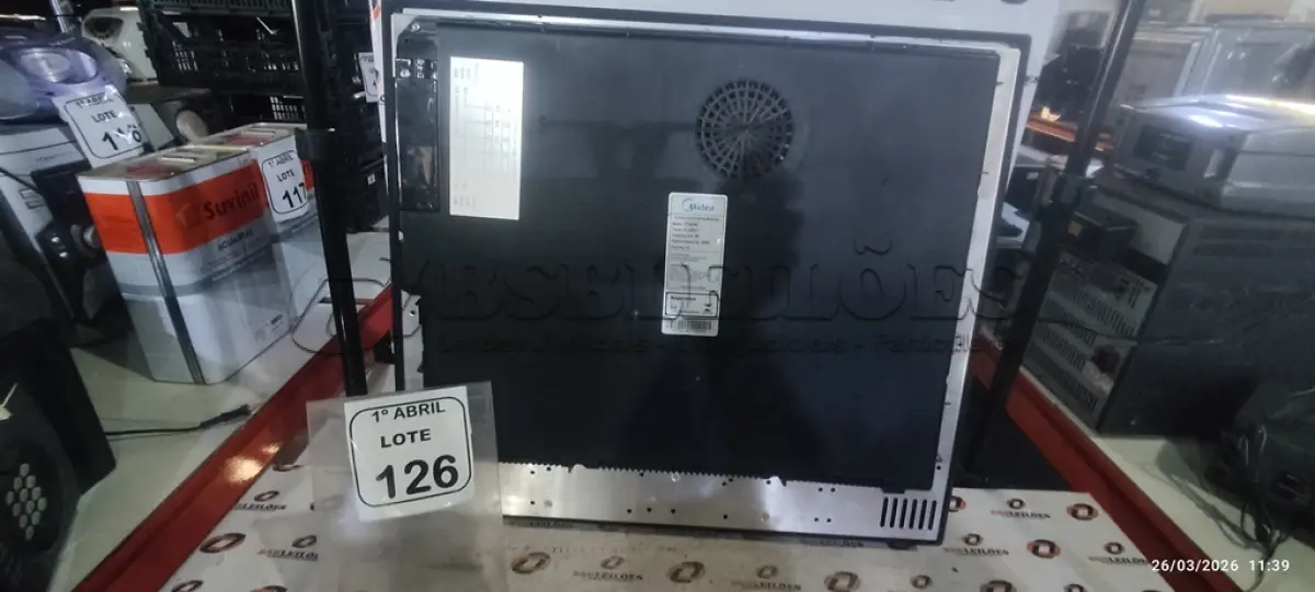 LOTE 126 - 01 FOGÃO POR INDUÇÃO DE 04 BOCAS 220V MARCA MIDEA. (NO ESTADO) ATENÇÃO! FAZER A VISITAÇÃO ANTES DE ARREMATAR, NÃO SABEMOS SE FUNCIONA, LEILÃO NÃO TEM GARANTIA E NEM DEVOLUÇÃO, SUJEITO A POSSÍVEIS AVARIAS VISÍVEIS/OCULTAS E/OU AUSÊNCIA DE COMPONENTES.