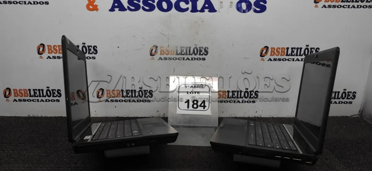 LOTE 184 - 02 NOTEBOOKS MARCA POSITIVO. (NO ESTADO) ATENÇÃO! FAZER A VISITAÇÃO ANTES DE ARREMATAR, NÃO SABEMOS SE FUNCIONA, LEILÃO NÃO TEM GARANTIA E NEM DEVOLUÇÃO, SUJEITO A POSSÍVEIS AVARIAS VISÍVEIS/OCULTAS E/OU AUSÊNCIA DE COMPONENTES.