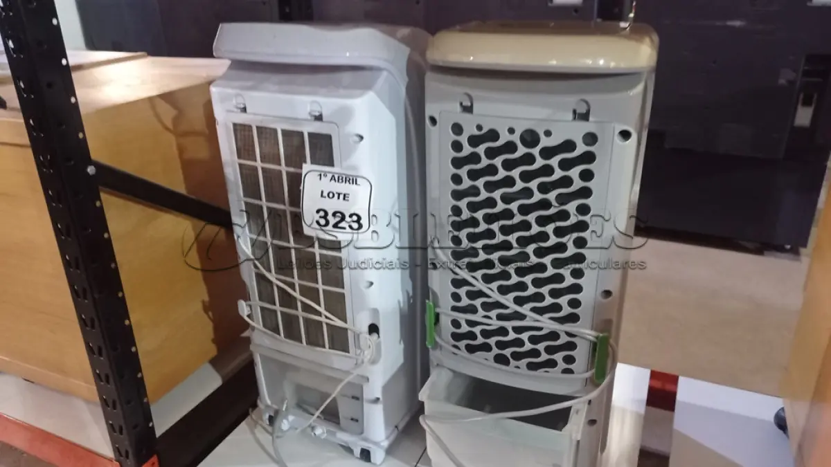 LOTE 323 - 02 CLIMATIZADORES DE AR MARCAS CONSUL E PHILCO 220V. (NO ESTADO) ATENÇÃO! FAZER A VISITAÇÃO ANTES DE ARREMATAR, NÃO SABEMOS SE FUNCIONA, LEILÃO NÃO TEM GARANTIA E NEM DEVOLUÇÃO, SUJEITO A POSSÍVEIS AVARIAS VISÍVEIS/OCULTAS E/OU AUSÊNCIA DE COMPONENTES.