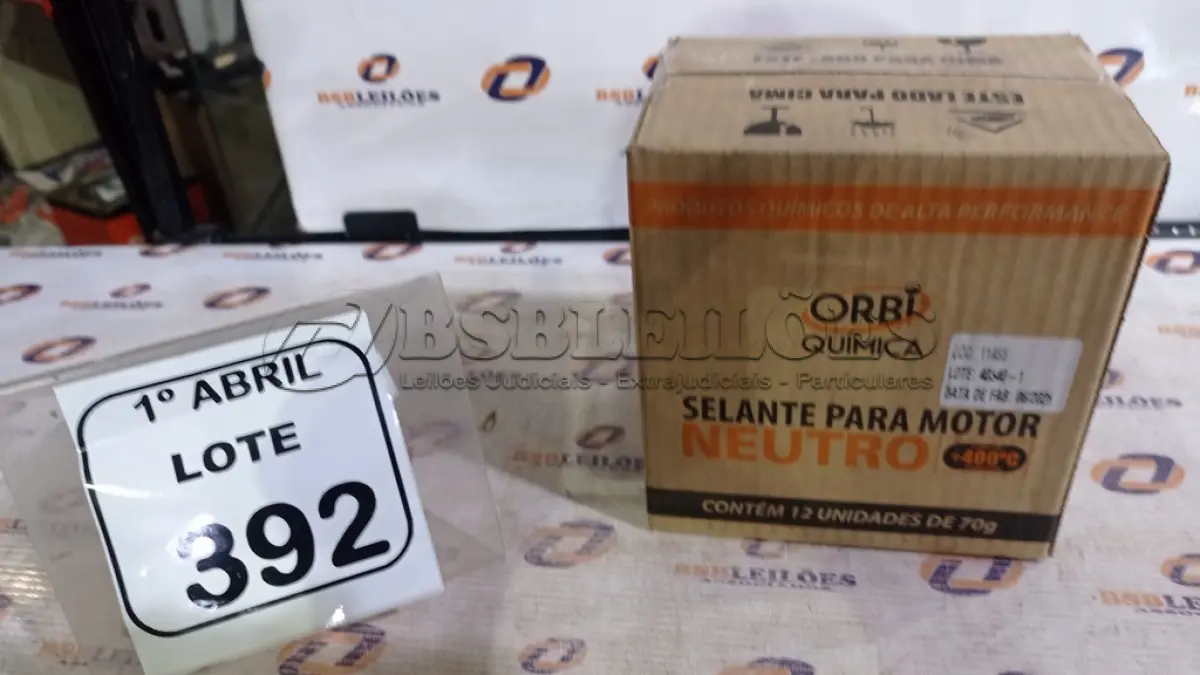 LOTE 392 - 12 BISNAGAS DE ADESIVO DE SILICONE NEUTRO DE 70G MARCA ORBI QUÍMICA. (NO ESTADO) ATENÇÃO! FAZER A VISITAÇÃO ANTES DE ARREMATAR, NÃO SABEMOS SE FUNCIONA, LEILÃO NÃO TEM GARANTIA E NEM DEVOLUÇÃO, SUJEITO A POSSÍVEIS AVARIAS VISÍVEIS/OCULTAS E/OU AUSÊNCIA DE COMPONENTES.