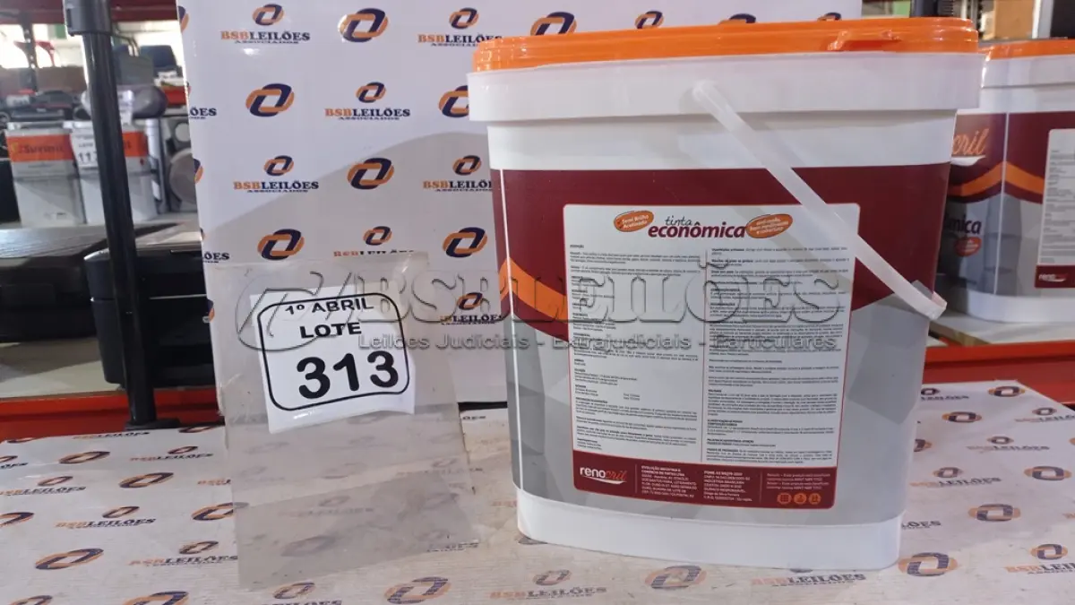 LOTE 313 - 01 BALDE DE SELADOR ACRÍLICO 16L INTERIOR/EXTERIOR MARCA RENOCRIL. (NO ESTADO) ATENÇÃO! FAZER A VISITAÇÃO ANTES DE ARREMATAR, NÃO SABEMOS SE FUNCIONA, LEILÃO NÃO TEM GARANTIA E NEM DEVOLUÇÃO, SUJEITO A POSSÍVEIS AVARIAS VISÍVEIS/OCULTAS E/OU AUSÊNCIA DE COMPONENTES.