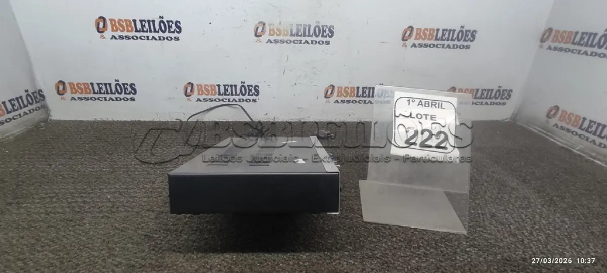 LOTE 222 - 01 AMPLIFICADOR MODELO SLIM 2000 MARCA FRAHM. (NO ESTADO) ATENÇÃO! FAZER A VISITAÇÃO ANTES DE ARREMATAR, NÃO SABEMOS SE FUNCIONA, LEILÃO NÃO TEM GARANTIA E NEM DEVOLUÇÃO, SUJEITO A POSSÍVEIS AVARIAS VISÍVEIS/OCULTAS E/OU AUSÊNCIA DE COMPONENTES.