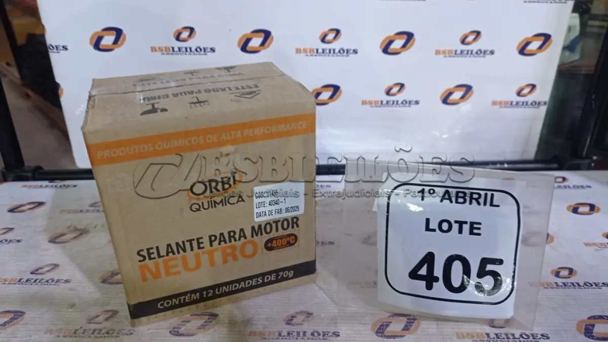 LOTE 405 - 12 BISNAGAS DE ADESIVO DE SILICONE NEUTRO DE 70G MARCA ORBI QUÍMICA. (NO ESTADO) ATENÇÃO! FAZER A VISITAÇÃO ANTES DE ARREMATAR, NÃO SABEMOS SE FUNCIONA, LEILÃO NÃO TEM GARANTIA E NEM DEVOLUÇÃO, SUJEITO A POSSÍVEIS AVARIAS VISÍVEIS/OCULTAS E/OU AUSÊNCIA DE COMPONENTES.