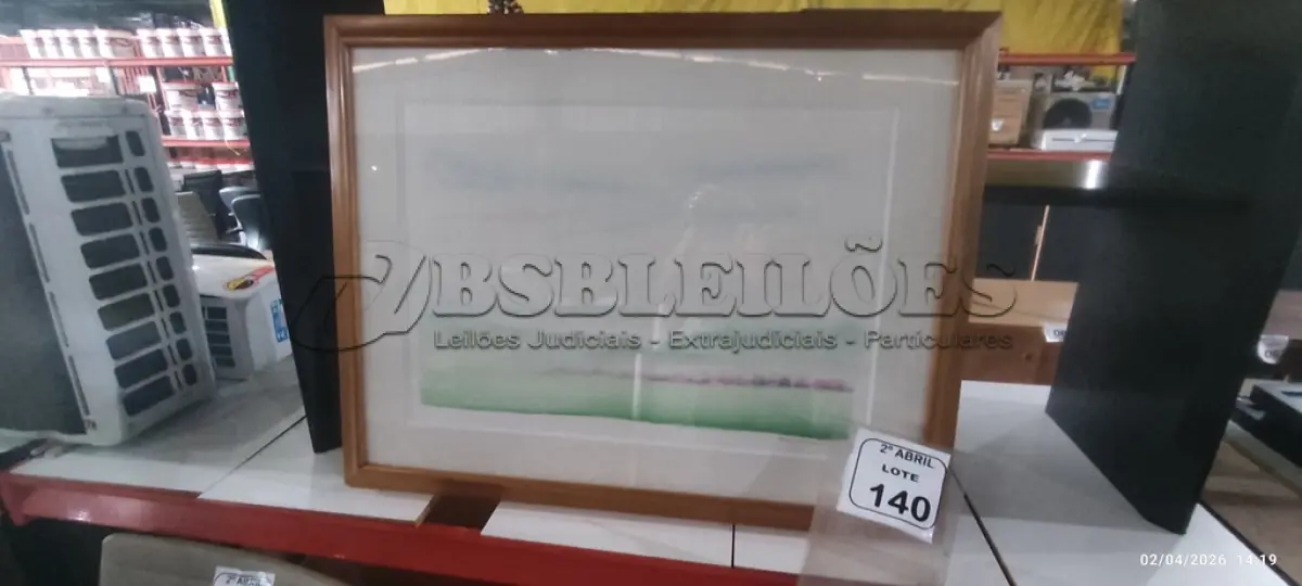 LOTE 140 - 01 QUADRO DECORATIVO. (NO ESTADO) ATENÇÃO! FAZER A VISITAÇÃO ANTES DE ARREMATAR, NÃO SABEMOS SE FUNCIONA, LEILÃO NÃO TEM GARANTIA E NEM DEVOLUÇÃO, SUJEITO A POSSÍVEIS AVARIAS VISÍVEIS/OCULTAS E/OU AUSÊNCIA DE COMPONENTES.