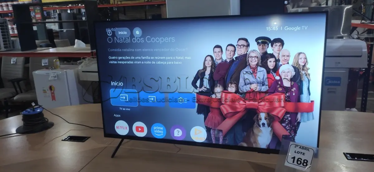 LOTE 168 - 01 TV SMART PHILIPS 50” 4K UHD LED GOOGLE TV MODELO :50PUG7408/78 BIVOLTS. (NO ESTADO) ATENÇÃO! FAZER A VISITAÇÃO ANTES DE ARREMATAR, NÃO SABEMOS SE FUNCIONA, LEILÃO NÃO TEM GARANTIA E NEM DEVOLUÇÃO, SUJEITO A POSSÍVEIS AVARIAS VISÍVEIS/OCULTAS E/OU AUSÊNCIA DE COMPONENTES.