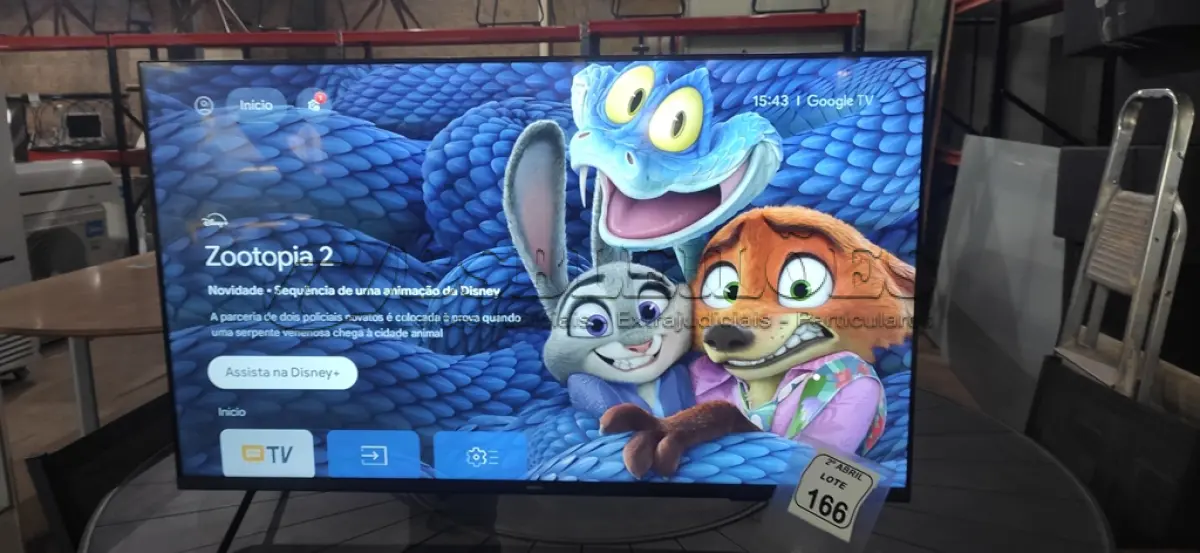 LOTE 166 - 01 TV SMART PHILIPS 50” 4K UHD LED GOOGLE TV MODELO : 50PUG7408/78 BIVOLTS. (NO ESTADO) ATENÇÃO! FAZER A VISITAÇÃO ANTES DE ARREMATAR, NÃO SABEMOS SE FUNCIONA, LEILÃO NÃO TEM GARANTIA E NEM DEVOLUÇÃO, SUJEITO A POSSÍVEIS AVARIAS VISÍVEIS/OCULTAS E/OU AUSÊNCIA DE COMPONENTES.